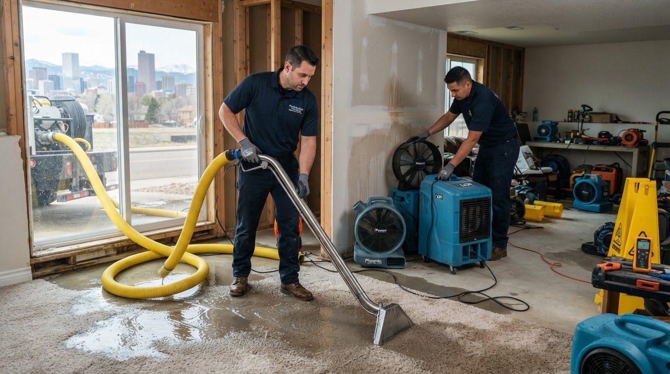 Denver Water Damage Response: From Extraction to a Fully Dried Property